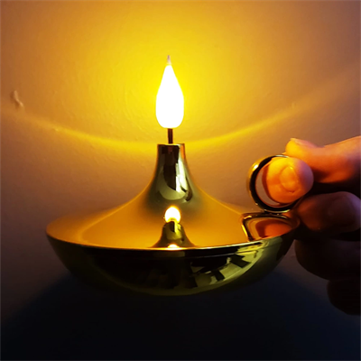 Dekoratif Gold Pilli Mum Lamba