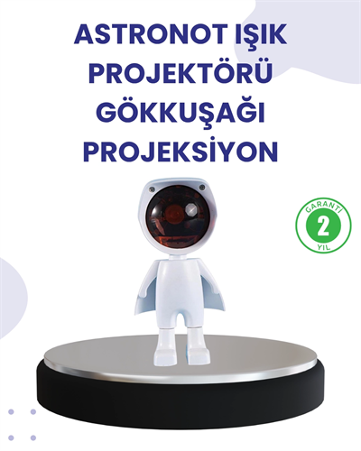 Dekoratif Gün Batımı Işığı – Astronot Figürlü