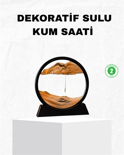 Dekoratif Kum Saati – Şık Masa Üstü Aksesuar, Dayanıklı Malzeme, Modern ve Klasik Tasarım