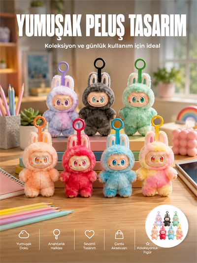 Dekoratif Labubu Peluş Figür Oyuncak Yeni Seri