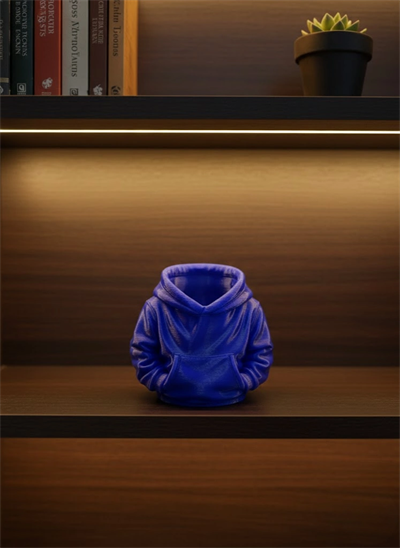Dekoratif Lacivert Hoodie Kalemlik 10x10 cm