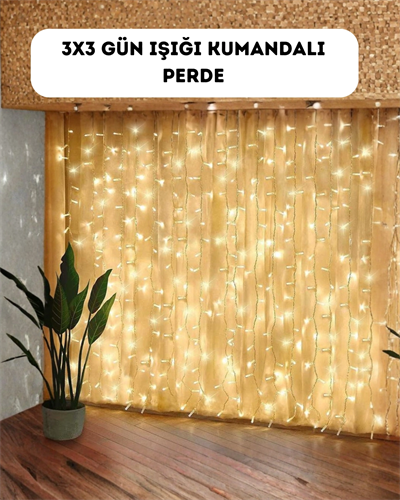 Dekoratif Perde Peri Led Günışığı Renk 8 Fonksiyonlu Işık