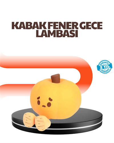 Dekoratif Pumpkin Gece Lambası Şarjlı Dokunmatik LED Işık