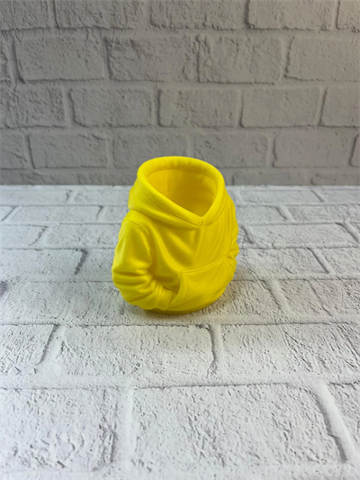 Dekoratif Sarı Hoodie Kalemlik 10x10 cm