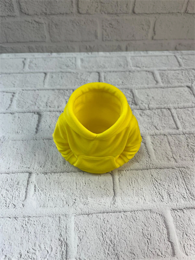 Dekoratif Sarı Hoodie Kalemlik 10x10 cm