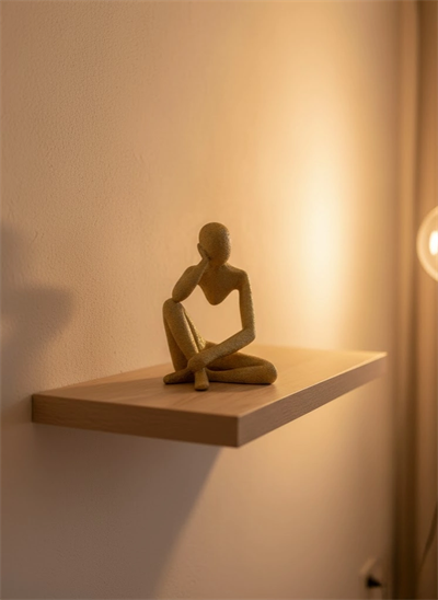 Dekoratif Sarı İnsan Figürü Modern Masa ve Raf Süsü