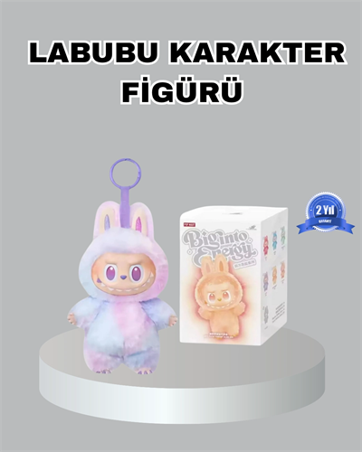 Dekoratif Yumuşak Labubu Peluş Figür – Koleksiyonluk ve Çocuklara Uygun Hediye 20 cm