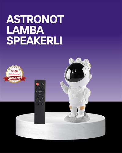 Dekoratif ve Fonksiyonel Astronot Projeksiyon Aydınlatma
