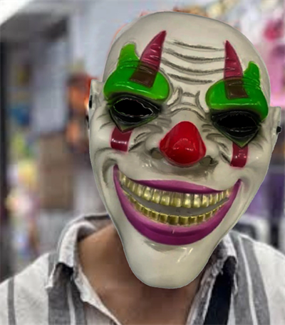 Delirten Gülüş Psikopat Palyaço Temalı Joker Maskesi Bx40