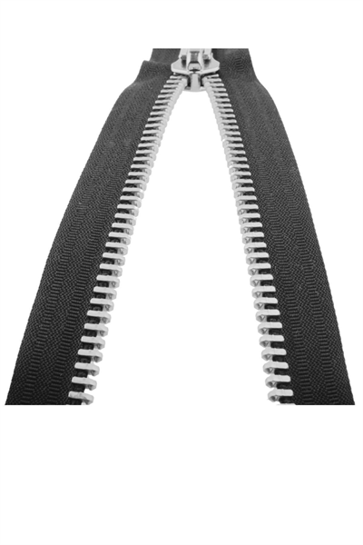 Demir Dişli Çanta Fermuarı En 3 Cm Gri