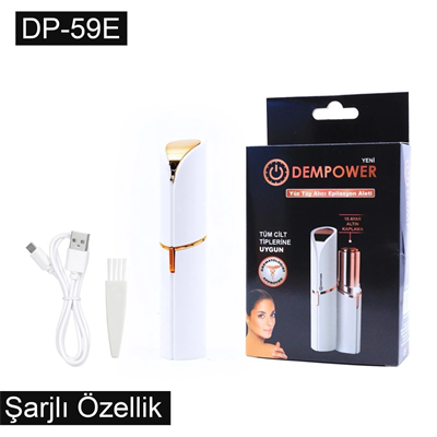 Dempower Şarjlı Yüz Tüy Alıcı Epilasyon Aleti Flawles  Kısa