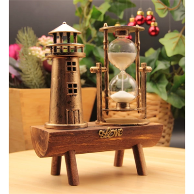 Deniz Feneri Biblolu Kum Saati