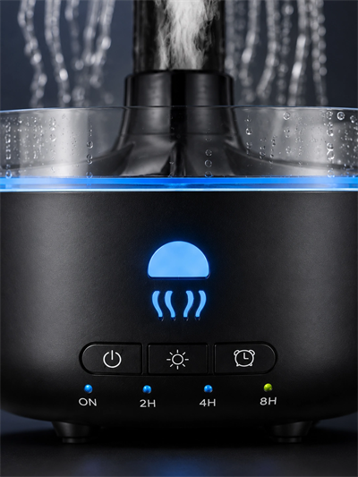 Denizanası Tasarımlı Ultrasonik Hava Nemlendirici RGB LED Işıklı Sessiz Buhar Makinesi Zaman Ayarlı