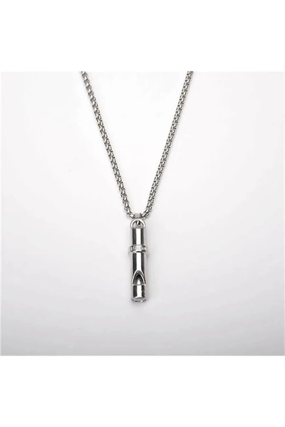 Deprem Düdüğü Çelik Kolye