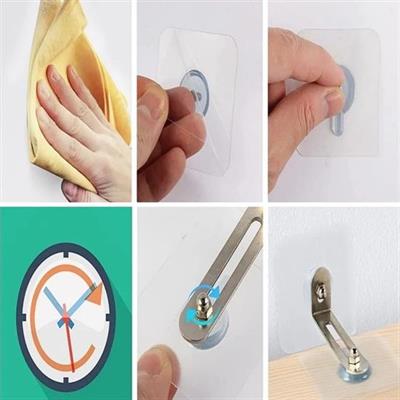 Deprem İçin Ultra Dayanıklı Çivisiz Duvarı Delmeden Ayarlanabilir Eşya Sabitleyici Aparat (3936)