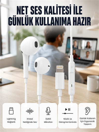 Derin Bas ve Net Ses Özellikli Kulak İçi Kulaklık Yeni Nesil