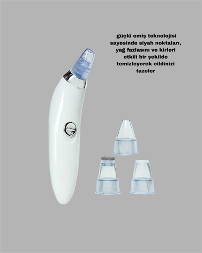 Dermaroller ve Vakumlu Siyah Nokta Temizleme Cihazı 2’li Cilt Bakım Seti