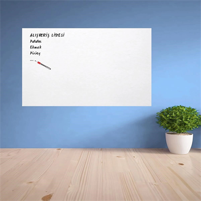 Ders Çalışma Yazı Tahtası Manyetik Duvar Stickerı 100x60 Cm Bx40