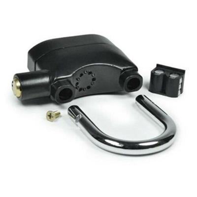 Desibel Siyah Alarmlı Çok Fonksiyonlu Ekstra Güvenlikli Kare Asma Dolap Kilidi (3936)