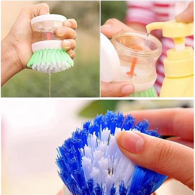 Deterjan Hazneli Kolay Bulaşık Yıkama Fırçası Bulaşık Sünger (3936)