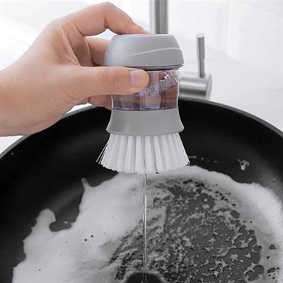 Deterjan Hazneli Kolay Bulaşık Yıkama Fırçası Bulaşık Sünger (3936)