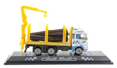 Die Cast Mini Sarı Kütük Kamyonu