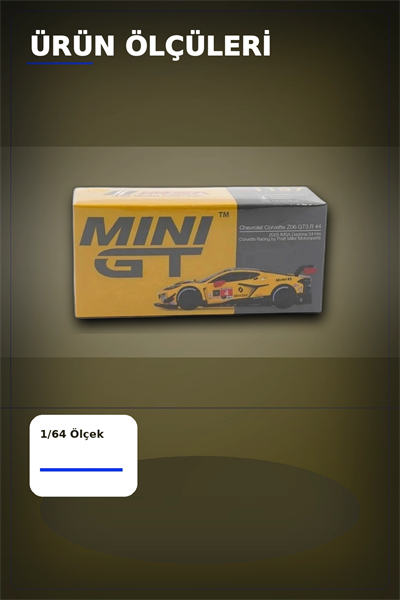 Diecast 1/64 Ölçek Chevrolet Corvette Z06 GT3.R #4 Daytona 24 Saat Yarış Arabası Modeli BX-313327