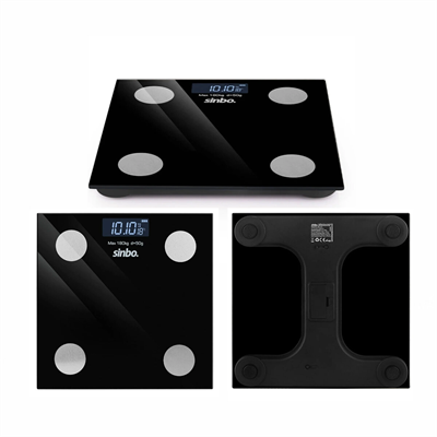 Dijital Cam Banyo Baskülü 180 kg Kapasiteli LCD Ekranlı Tartı 28x28 cm BX-316844
