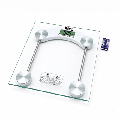 Dijital - Pilli Kare Banyo Baskül Terazi Tartı Lcd Ekran 180kg/0.1g 30x30cm İ11-025 Bx40