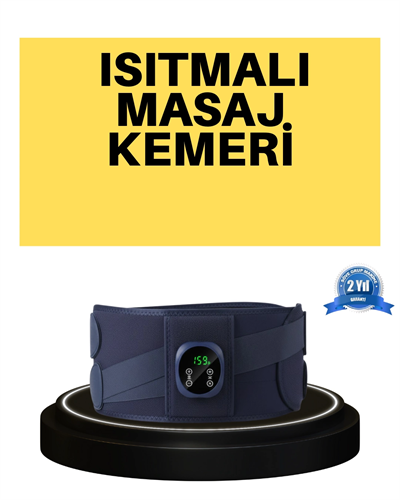 Dijital Ekranlı Isıtmalı Masaj Kemeri Bel Çevresi 100 cm Altı İçin Uygun