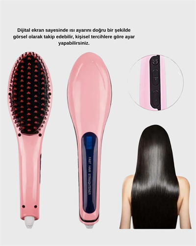 Dijital Ekranlı Saç Düzleştirici İyon Teknolojili 80-230°C Ayarlı