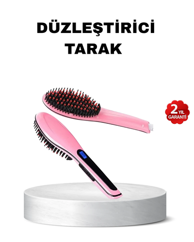 Dijital Ekranlı Seramik Saç Düzleştirici Tarak – 5 Kademeli Isı Ayarı, İyon Kontrollü