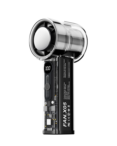 Dijital Ekranlı USB Şarjlı Güçlü Taşınabilir El Fanı