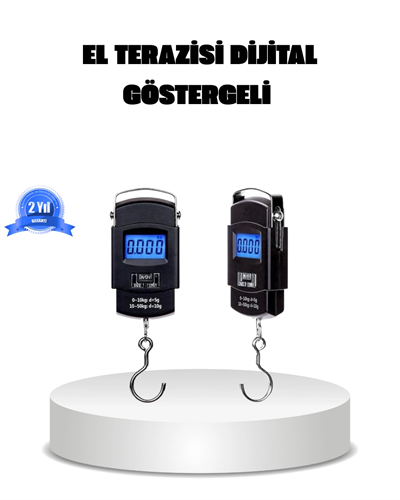 Dijital El Kantarı – 50 Kg Taşıma Kapasiteli, Taşınabilir Hassas Tartı