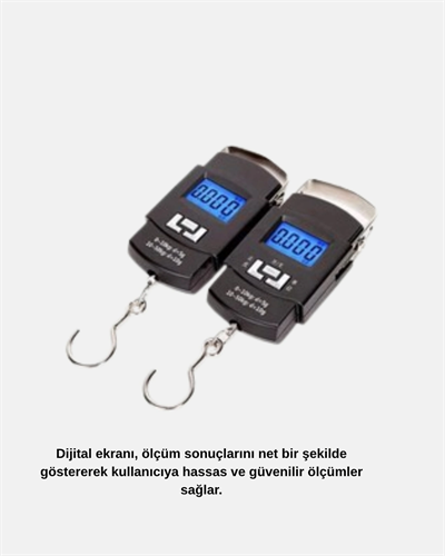 Dijital El Kantarı – 50 Kg Taşıma Kapasiteli, Taşınabilir Hassas Tartı