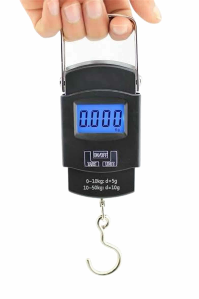 Dijital El Kantarı 50 Kg Hassas LCD Ekranlı Bagaj Tartısı