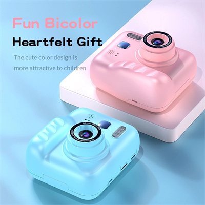 Dijital Fotoğraf Çıkaran Video Kaydedici Taşınabilir Anında Baskı Çıkaran Çocuk Kamerası Mor