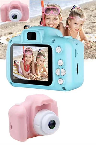 Dijital Fotoğraf Makinesi Çocuk Mini 1080p HD Kaliteli Renkli