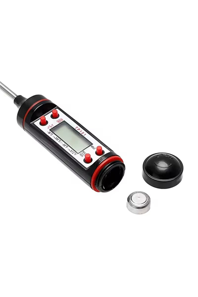 Dijital Gida Termometresi - Yogurt Süt Su Mama Et ve Yiyecek Sicaklik Yemek Isi Ölçer Paslanmaz