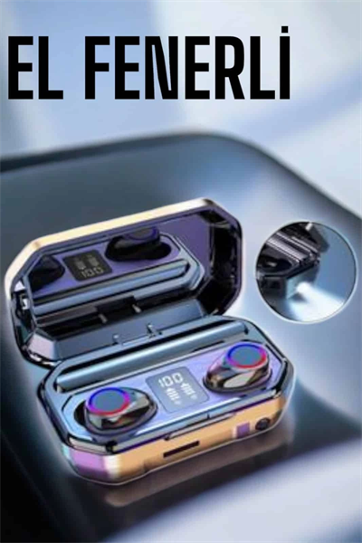 Dijital Göstergeli Bluetooth Bağlantılı Kulaklık Dokunmatik Kontrol