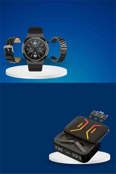 Dijital Göstergeli Bluetooth Kulaklık ve Bildirim Görebilen Akıllı Saat Alarm ve Titreşim