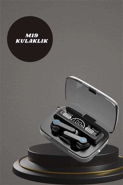 Dijital Göstergeli Powerbank Kulaklık ve 7 Kordonlu Yeni Nesil Akıllı Saat Amoled Ekran