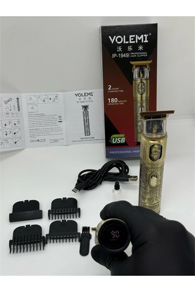 Dijital Göstergeli Saç Sakal Tıraş Makinesi - Sıfıra Yakın - Ip-1949 Bx40