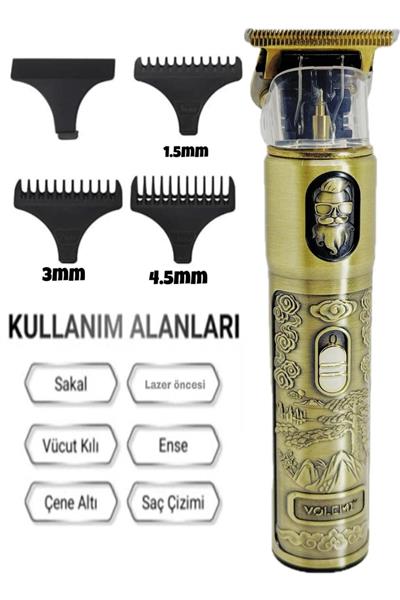 Dijital Göstergeli Saç Sakal Tıraş Makinesi - Sıfıra Yakın - IP-1949 (3936)