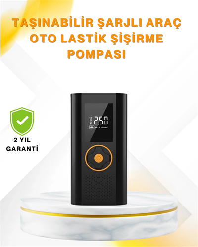 Dijital Göstergeli Taşınabilir Hava Kompresörü Güçlü Şişirme Performansı