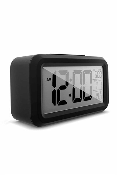 Dijital Işıklı Alarmlı Çalışma Masası Ekran Pilli Çalar Saat