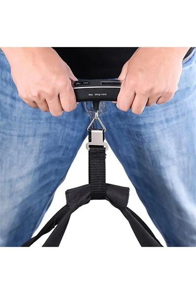 Dijital Işıklı Elektronik Askılı El Bagaj Tartısı Bavul Kantarı Seyahat Çantası 50kg