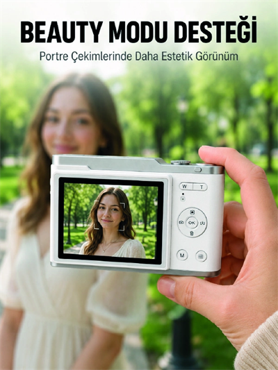 Dijital Kamera 4K Video 48 MP Fotoğraf Çekim Özellikli