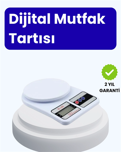 Dijital Mutfak Terazisi 10kg Kapasiteli 1g Hassasiyetli