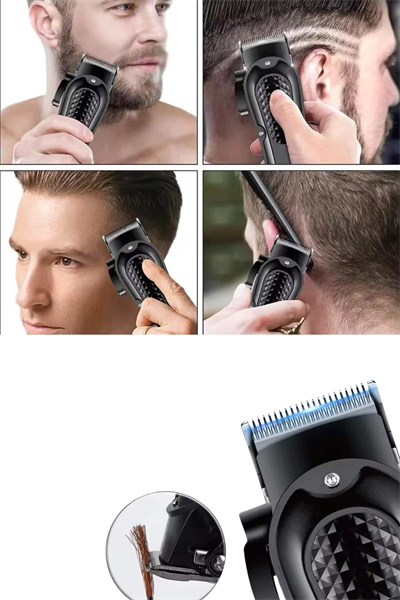 Dijital Profesyonel Kablosuz Saç Sakal Tıraş Makinası Sessiz Paslanmaz Çelik